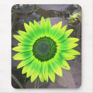 Tapis De Souris Mousepad de tournesol jaune N vert