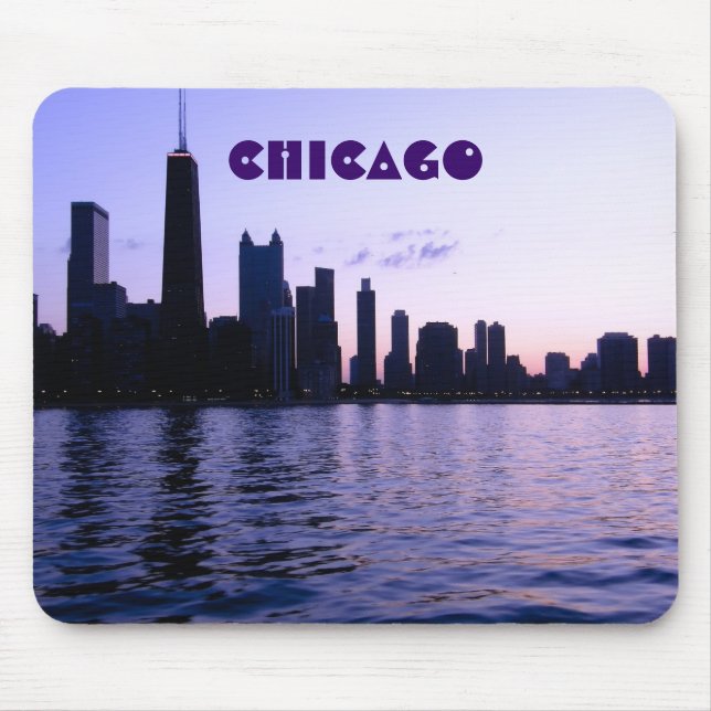 Tapis De Souris Mousepad d'horizon de Chicago (Devant)