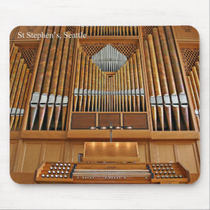 Tapis De Souris Mousepad d'organe de tuyau - St Stephen, Seattle