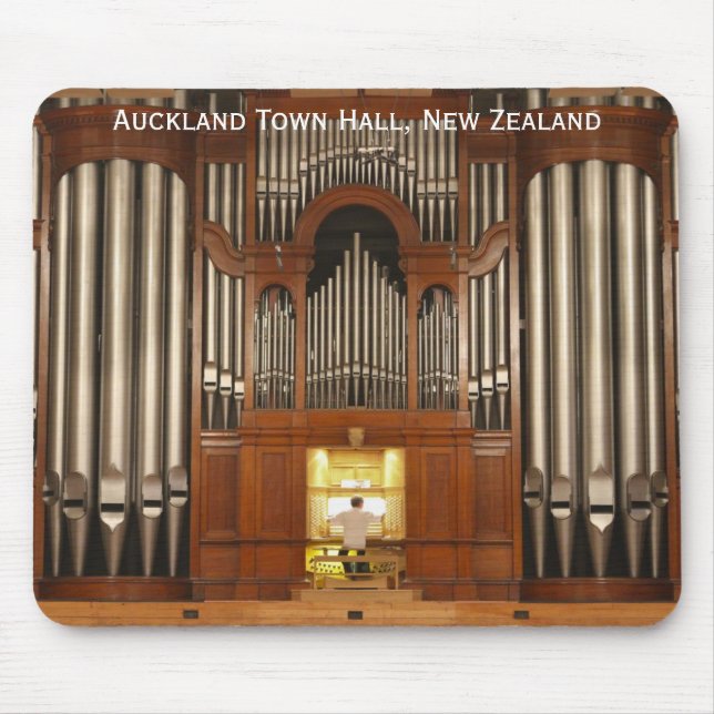 Tapis De Souris Mousepad d'organe d'hôtel de ville d'Auckland (Devant)