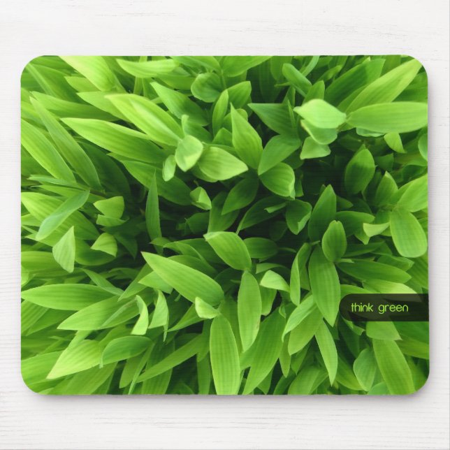 Tapis De Souris Mousepad en bambou vert (Devant)