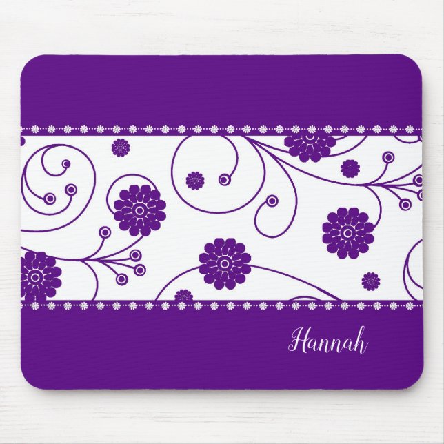 Tapis De Souris Mousepad en fleurs de bactéries (Devant)