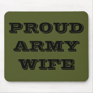 Tapis De Souris Mousepad Fière épouse de l'armée