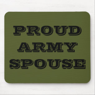 Tapis De Souris Mousepad fière épouse de l'armée