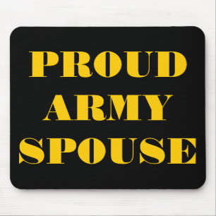 Tapis De Souris Mousepad fière épouse de l'armée