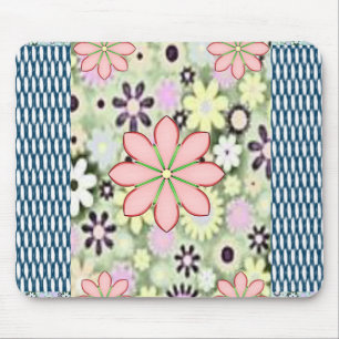 Tapis De Souris Mousepad Floral