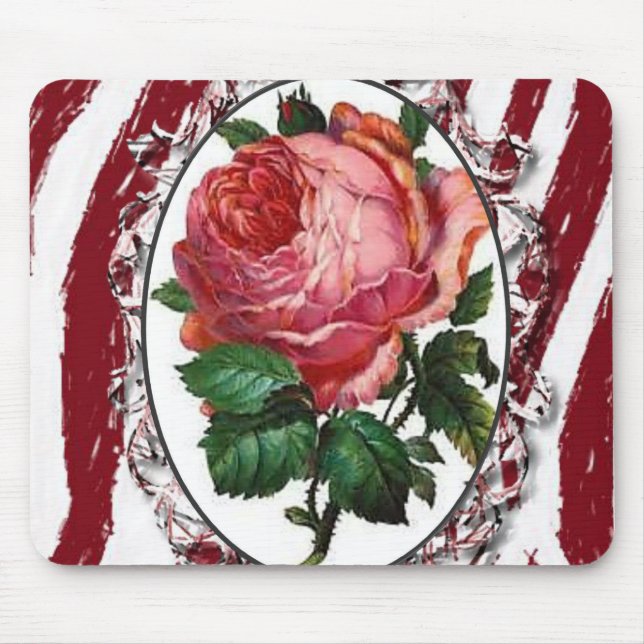 Tapis De Souris Mousepad Floral (Devant)