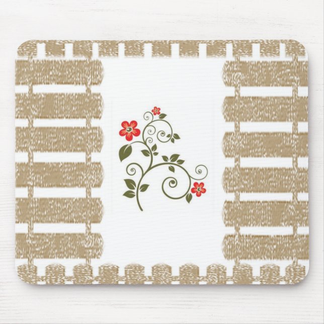 Tapis De Souris Mousepad Floral (Devant)