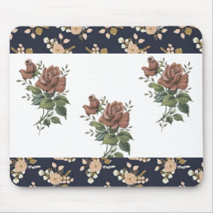 Tapis De Souris Mousepad Floral