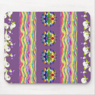 Tapis De Souris Mousepad Floral