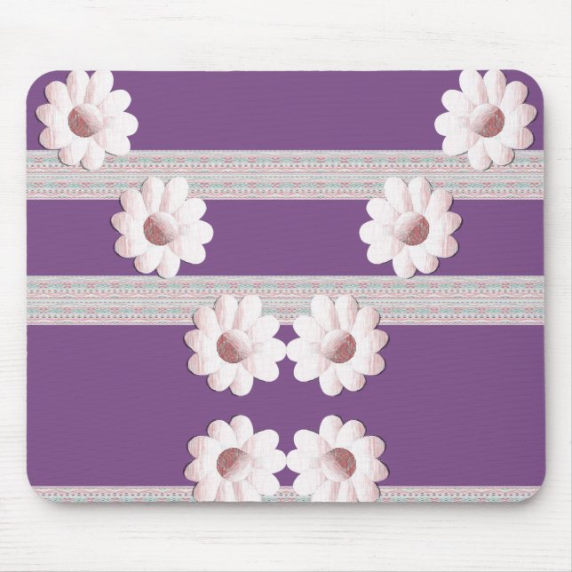 Tapis De Souris Mousepad Floral (Devant)