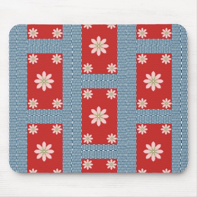 Tapis De Souris Mousepad Floral (Devant)