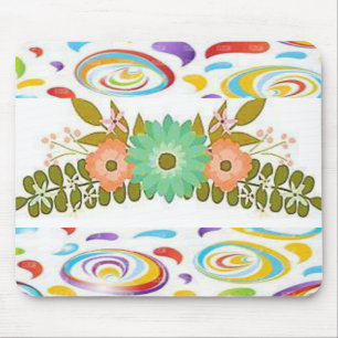 Tapis De Souris Mousepad Floral