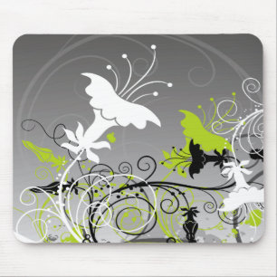 Tapis De Souris Mousepad floral abstrait