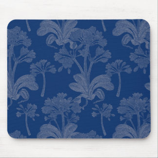 Tapis De Souris Mousepad floral bleu