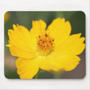 Tapis De Souris Mousepad floral jaune
