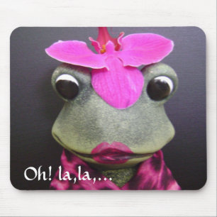 Tapis De Souris Mousepad français de grenouille