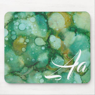 Tapis De Souris Mousepad "Gold Dusted Flower Inkblot"