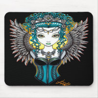 Mousepad gothique d'ange gardien de "Alaura"