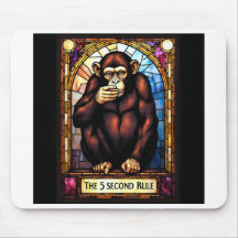 mousepad humoristique. 5 seconde règle