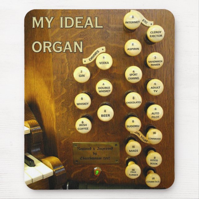 Tapis De Souris Mousepad idéal d'organe (Devant)