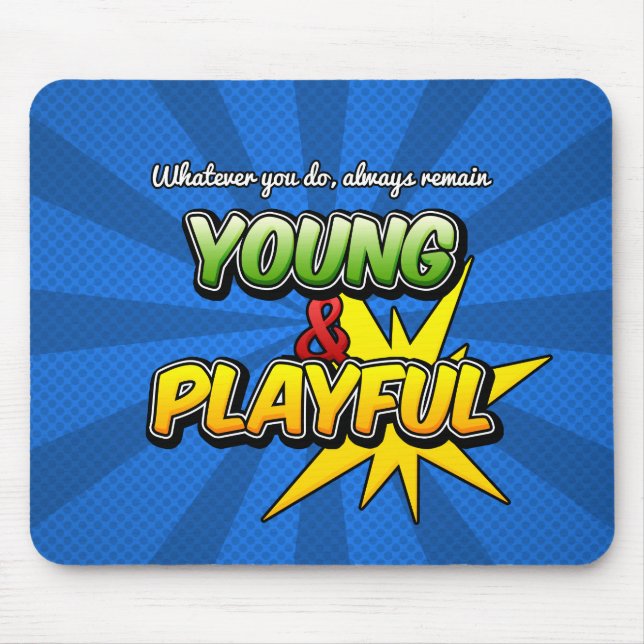 Tapis De Souris Mousepad Inspirationnel Jeune&Joueur (Devant)
