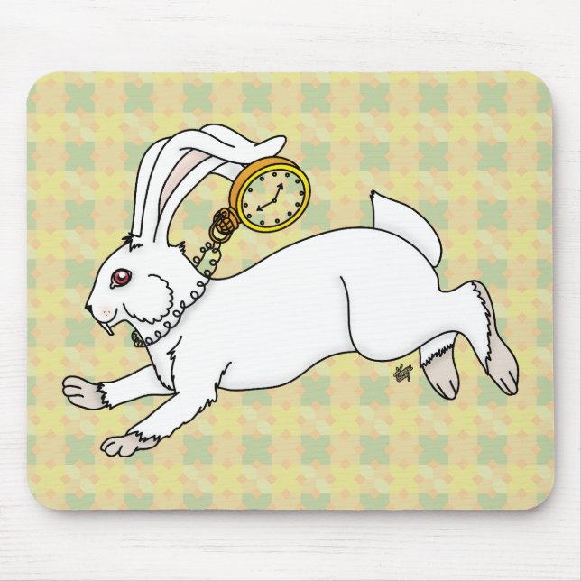 Tapis De Souris Mousepad lapin blanc (Devant)
