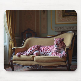 Tapis De Souris Mousepad léopard rose