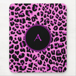 Tapis De Souris Mousepad léopard rose