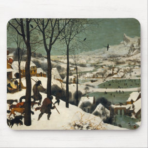 Tapis De Souris Mousepad Les Chasseurs dans le Bruegel des neiges