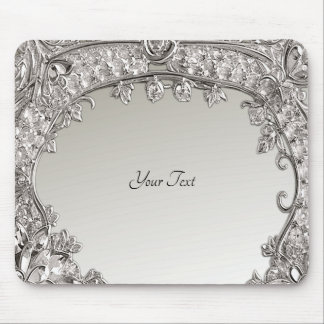 Tapis De Souris Mousepad moderne orné d'argent
