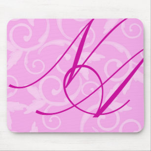 Tapis De Souris Mousepad - Monogramme de tourbillons