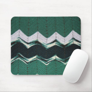 Tapis De Souris Mousepad - Motif Chevron en Verts