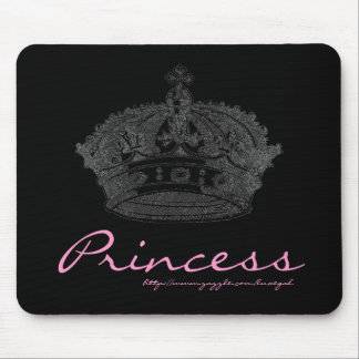 Tapis De Souris Mousepad noir/rose de couronne
