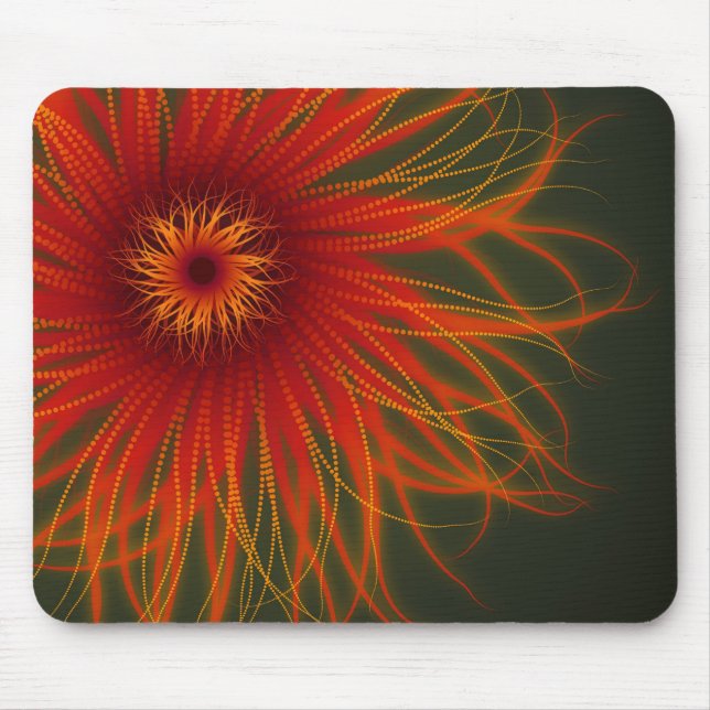 Tapis De Souris Mousepad organique de fleur du feu (Devant)