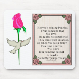 Tapis De Souris Mousepad-Penny de penny de Ciel-Colle dessus