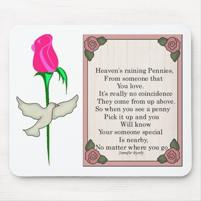 Tapis De Souris Mousepad-Penny de penny de Ciel-Colle dessus (Devant)