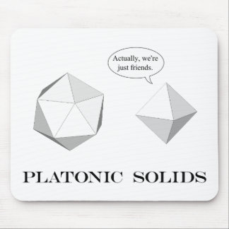 Tapis De Souris Mousepad platonique de solides