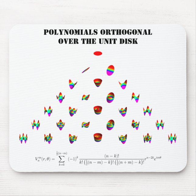 Tapis De Souris Mousepad : Pyramide de Zernike (Devant)