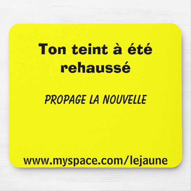 Tapis De Souris Mousepad rehaussant (Devant)