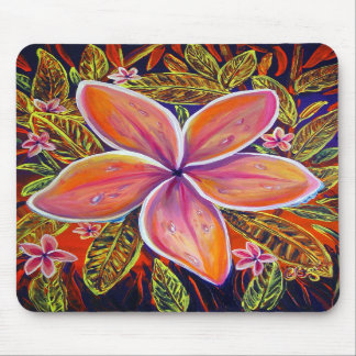 Tapis De Souris Mousepad rose de Plumeria de CBjork