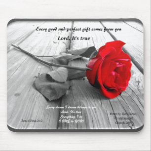 Tapis De Souris Mousepad rose encadré