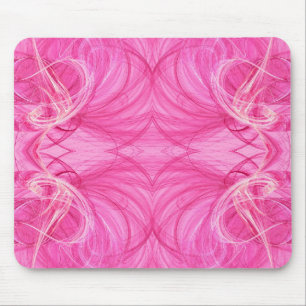 Tapis De Souris Mousepad rose fractal