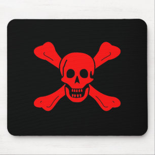 Tapis De Souris Mousepad rouge de crâne de Richard Worley