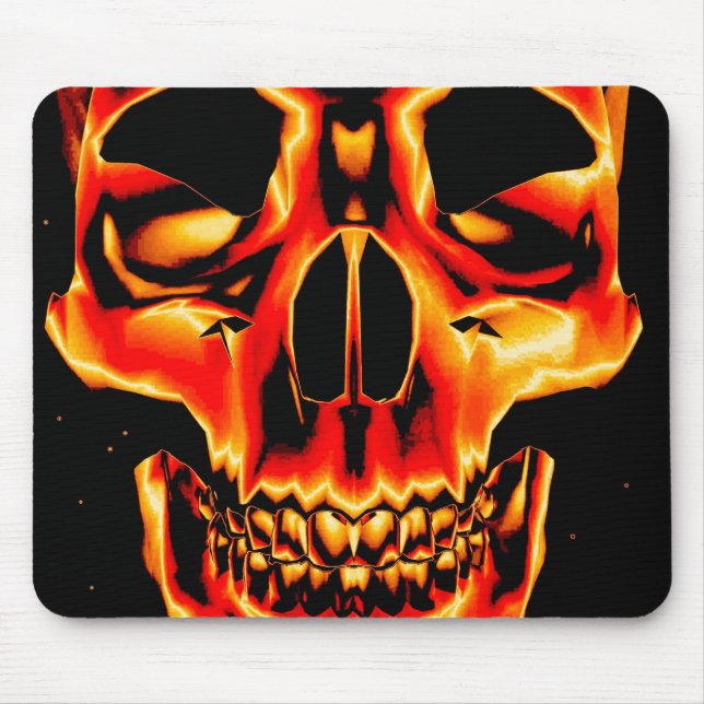 Tapis De Souris Mousepad rouge jaune et noir (Devant)