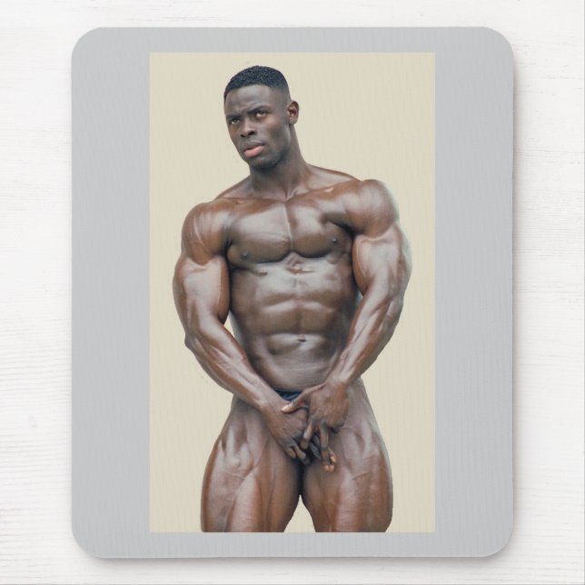 Tapis De Souris Mousepad, Sam Addo, culturiste S39B (Devant)