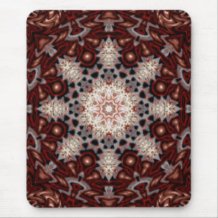 Tapis De Souris Mousepad, Snowflake aux champignons bio