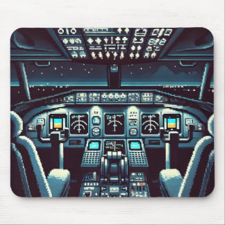 Tapis De Souris Mousepad (sombre) dans le cockpit rétro