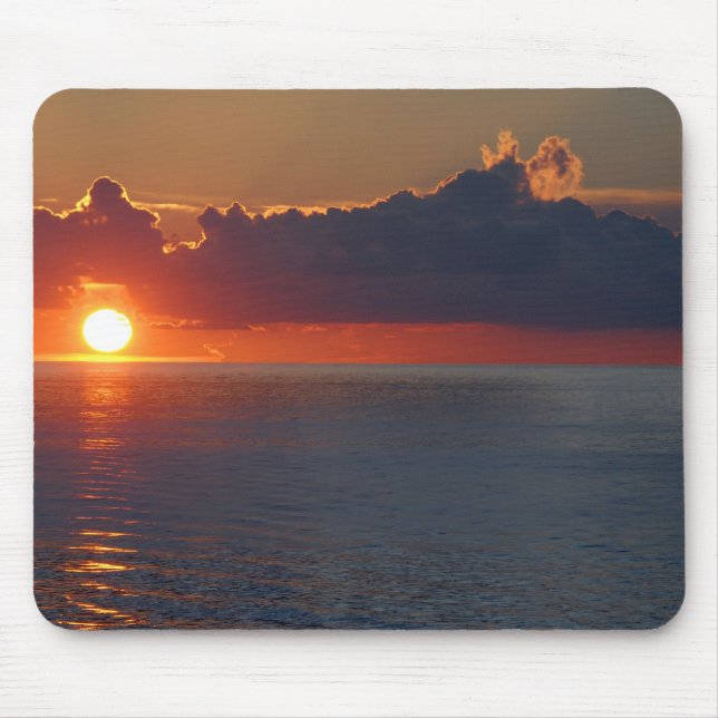 Tapis De Souris Mousepad Sunset de l'océan Pacifique (Devant)