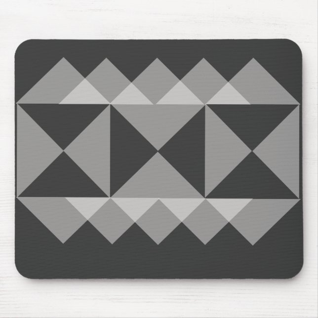 Tapis De Souris Mousepad - Triangle Motif dans votre couleur (Devant)